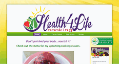 Desktop Screenshot of health4lifecooking.com